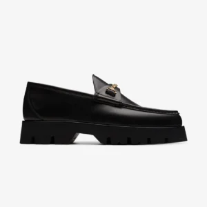 Mick Tank Moccasin Black Leather