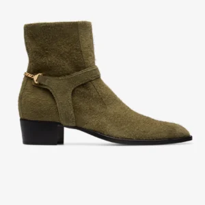 Steve Olive Green Suede [Man]