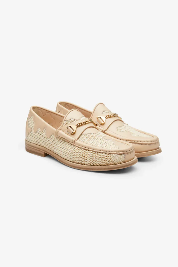 Mick Moccasin Rafia Leather Natural - Image 2
