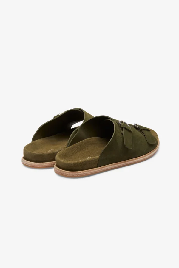 Marvin Olive Green Reversed Suede - Image 3