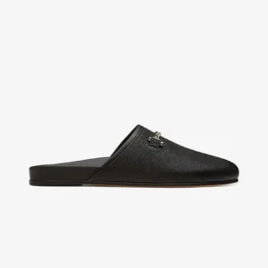 Quincy Slipper Lamé Black